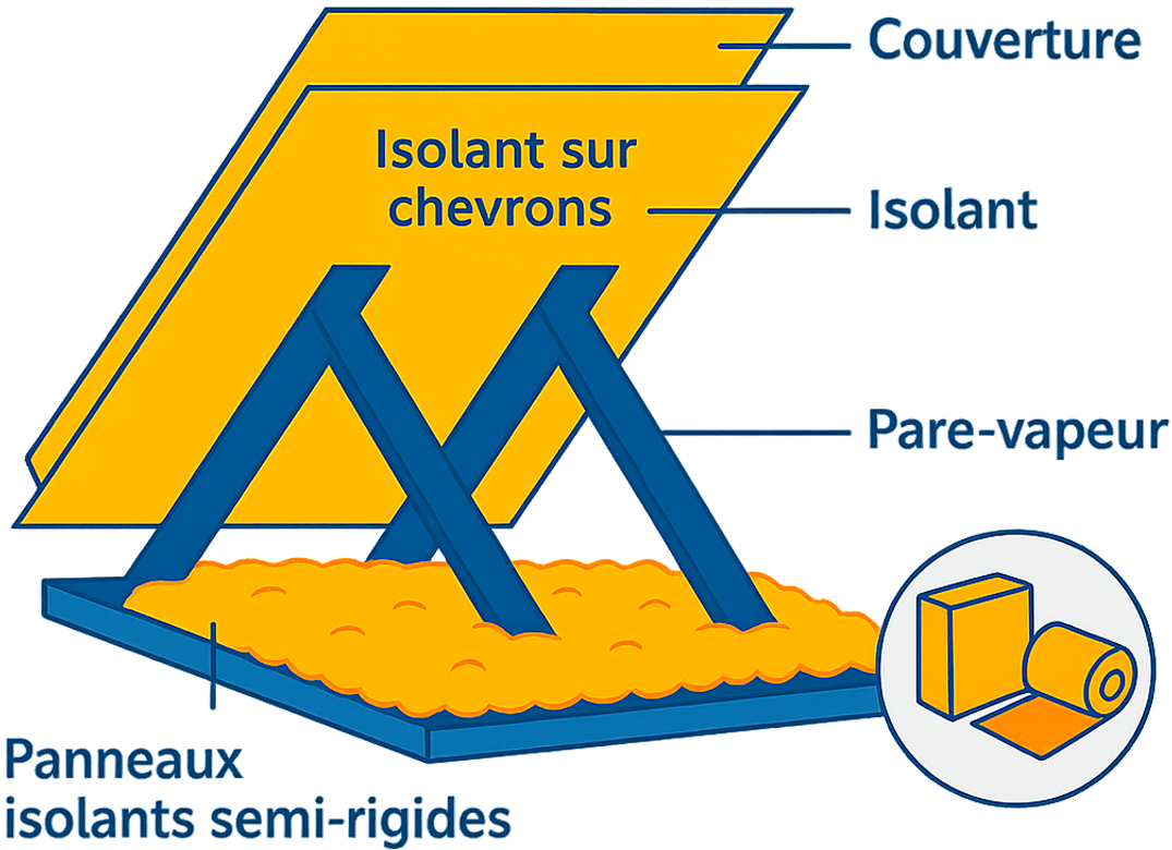 Isolation par l’extérieur – toiture chaude